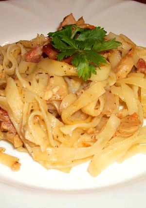 Különleges gombás tészta recept fotója