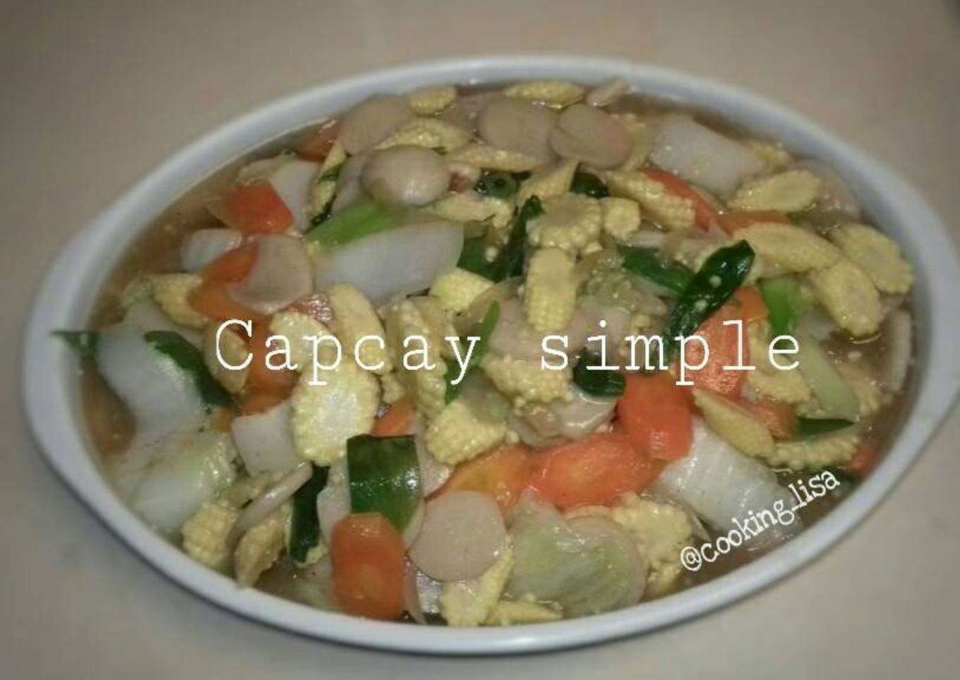Capcay simple - resep kuliner nusantara