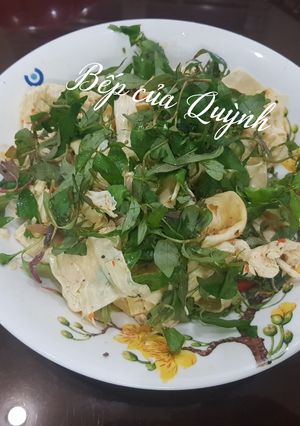 Hình của món Phù trúc tươi trộn.