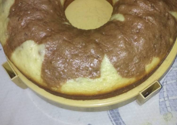 Bizcochuelo marmolado