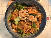 A picture of olives pork
