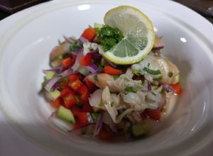 Una foto de Ceviche de machas