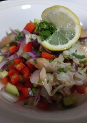 Una foto de Ceviche de machas