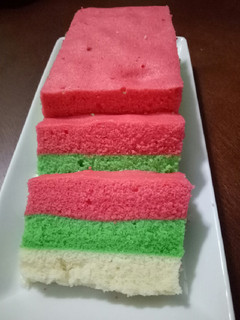 Foto resep Bolu pelangi kukus