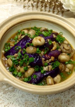 蘑菇魚香茄子 的食譜成品照片