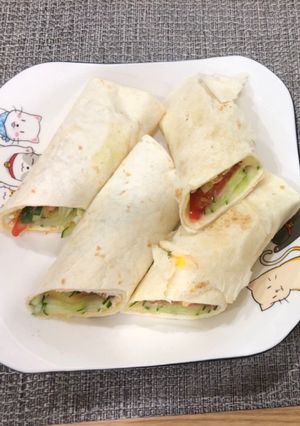 蔬菜墨西哥捲餅 的食譜成品照片