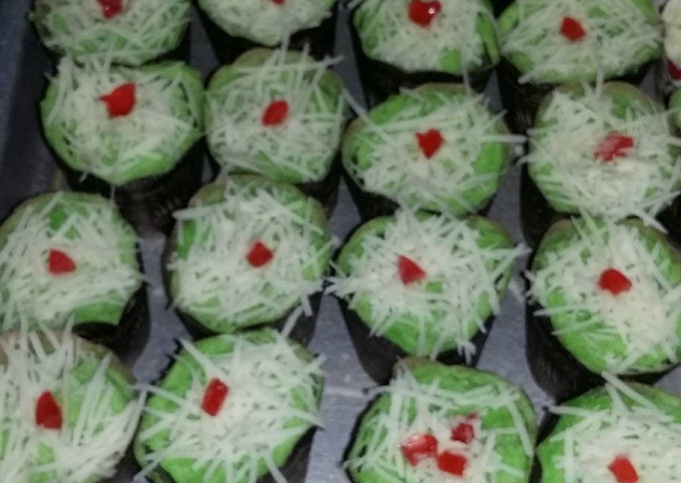Cup cake pandan kukus