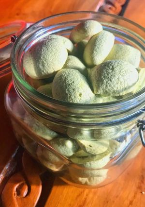 Foto resep Greentea Meringue Cookies