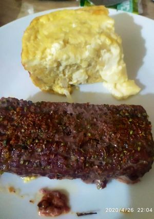 Una foto de Sopa paraguaya, con carne al horno