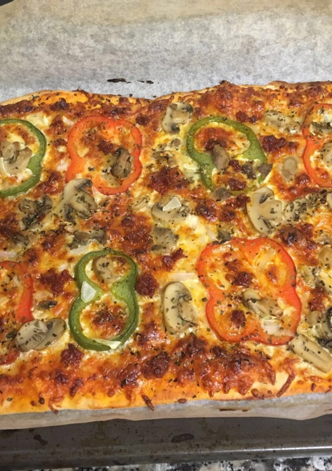 Una foto de Pizza