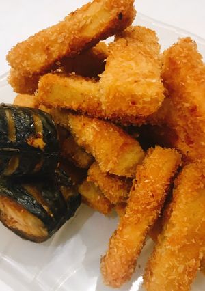 A picture of Crunchy coconut yam fries.