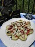 Ensalada de caballa con Vidalim y mahonesa de aguacate