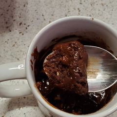 A picture of My Lava Chocolate Mug Cake.