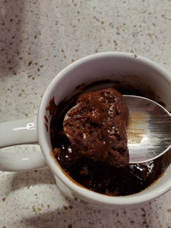 A picture of My Lava Chocolate Mug Cake.