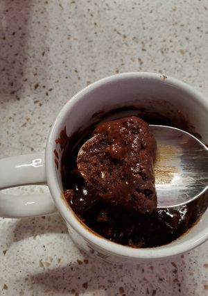 A picture of My Lava Chocolate Mug Cake.
