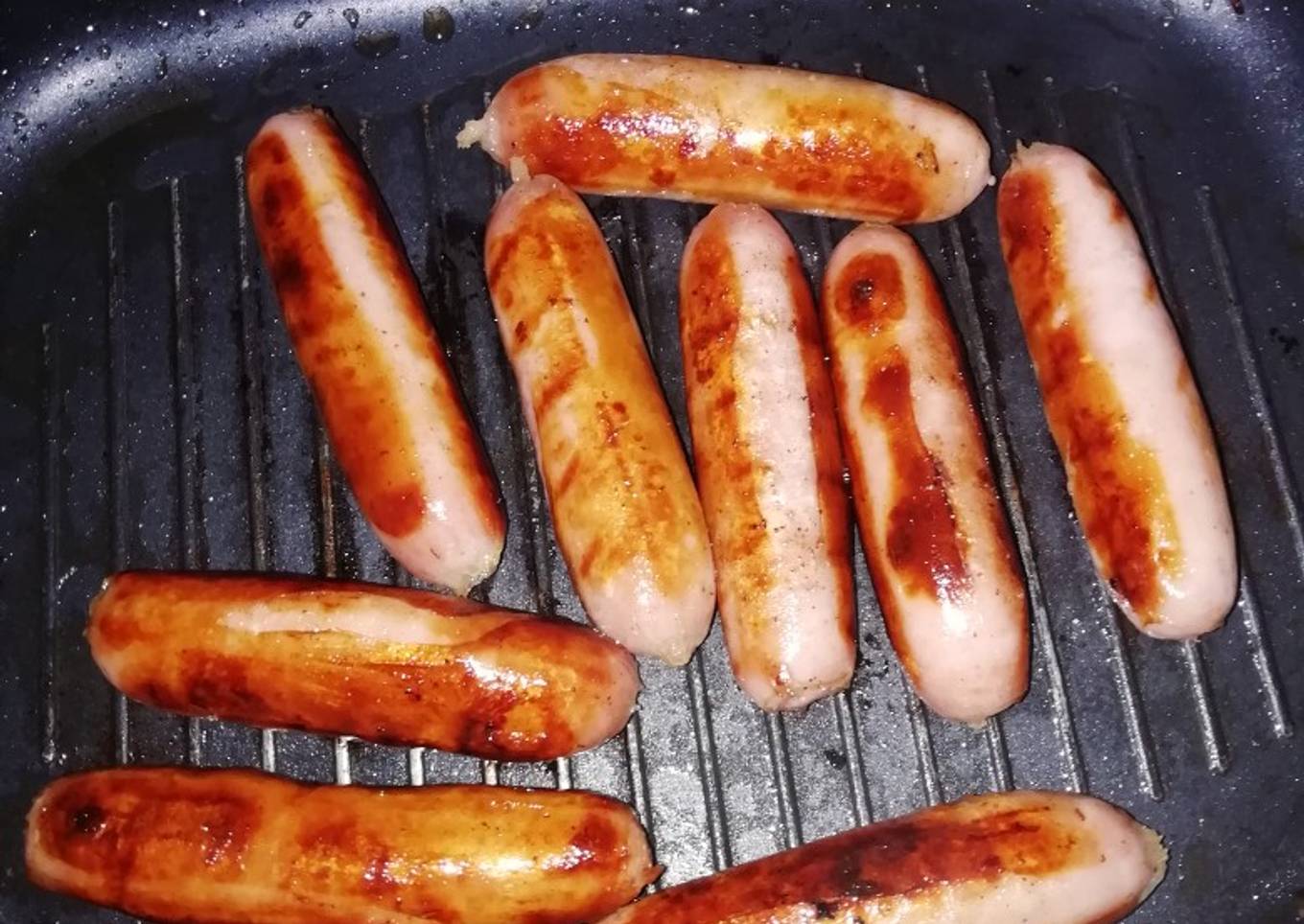 Grilled pork sausages #15minutescookingchallenge