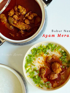 Gambar Bubur Nasi Ayam Merah