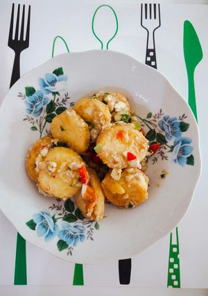 Foto resep Tofu telor asin