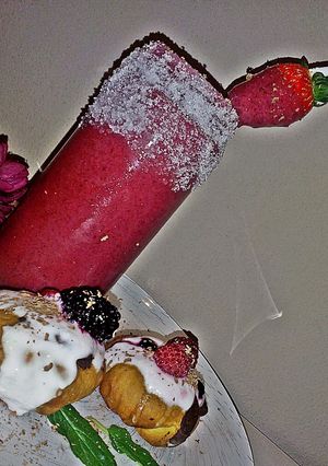 Una foto de Batido de frutas del bosque