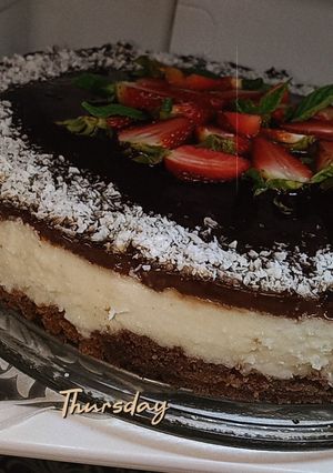 صورة لوصفة كيكة الباونتي 🤤