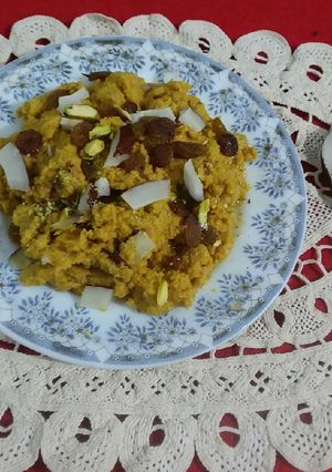 A picture of Nishashta halwa.