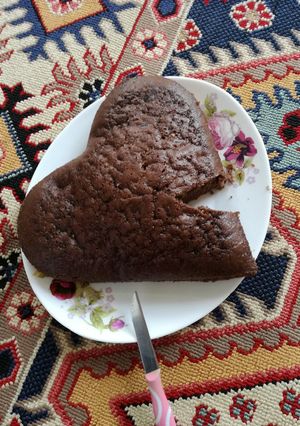 عکسی از دستور کیک شکلاتی بدون فر