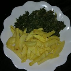 Chips and leftover managu A picture of Chips and leftover managu.