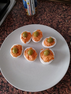 Una foto de Huevos rellenos light
