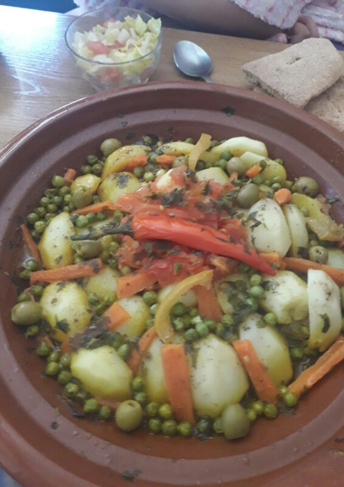 Una foto de Tajín marroquí