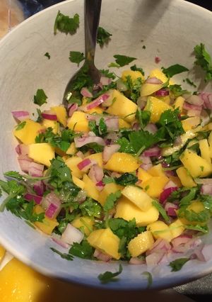 A picture of Mango Salsa.