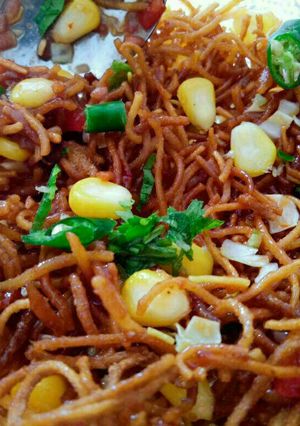A picture of Chinese Noodles Corn Salad.