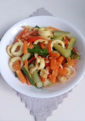 Foto resep 253. Cumi Bumbu Acar Kuning
