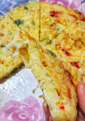 Foto resep Omelet Nasi (Rice Omelette)