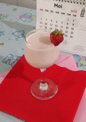 Foto resep Smoothies Oat Strawberry