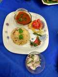 Paneer Tikka veg chilli garlic rice with Rajma