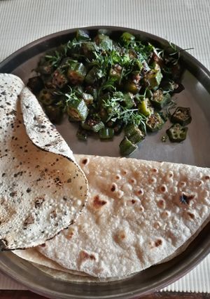 A picture of Bhindi sabji.