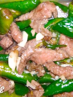 Foto resep Daging Cah Cabe Hijau