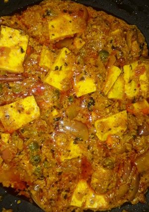 A picture of Paneer nawabi (own creation).