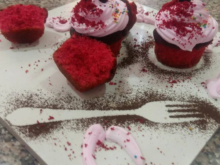 Recipe Red velvet cup cake the Delicious You can take Joss in your mouth