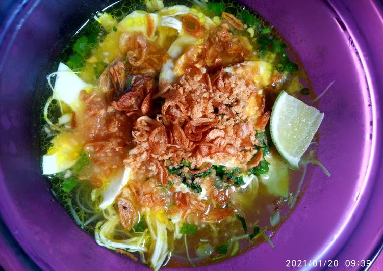 Soto Lamongan dan koya, recook resep mba Dian Ayu Puspita Sari