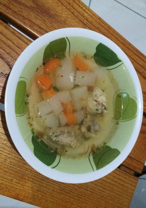 Foto resep Sop Ayam, Wortel dan Lobak