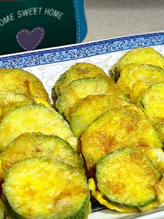 A picture of Korean Zucchini Pancakes.