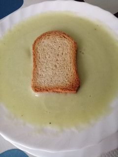 Una foto de Crema de calabacín