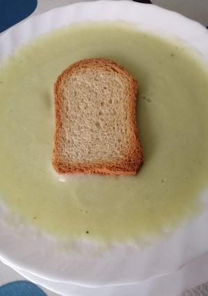 Una foto de Crema de calabacín