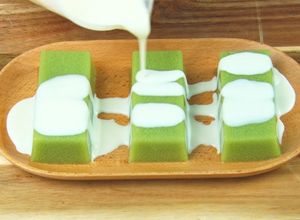 Hình của món Thạch đậu nành lá dứa bổ dưỡng.