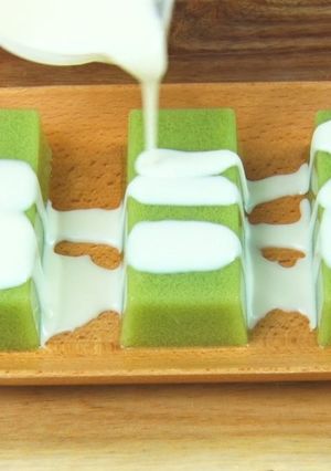 Hình của món Thạch đậu nành lá dứa bổ dưỡng.
