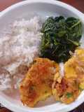H297. Sayur Bayam dan Dadar Kabocha Gurame (15 month+)