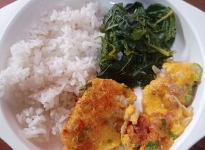 Foto resep H297. Sayur Bayam dan Dadar Kabocha Gurame (15 month+)