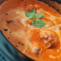 A picture of Kashmiri dum aloo.