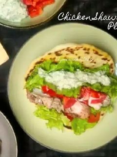 Foto resep Chicken Shawarma Platter (With Naan Bread)